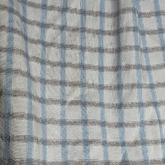 Johnnie O Shirt Mens medium Blue Plaid Button Up Top‎ Shelf Casual Preppy - Picture 6 of 7